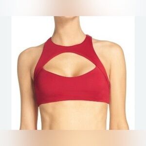 Boys + Arrows Mack the Murderer Racerback Bikini Top Red Sz S